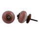 Red Black Striped Knobs